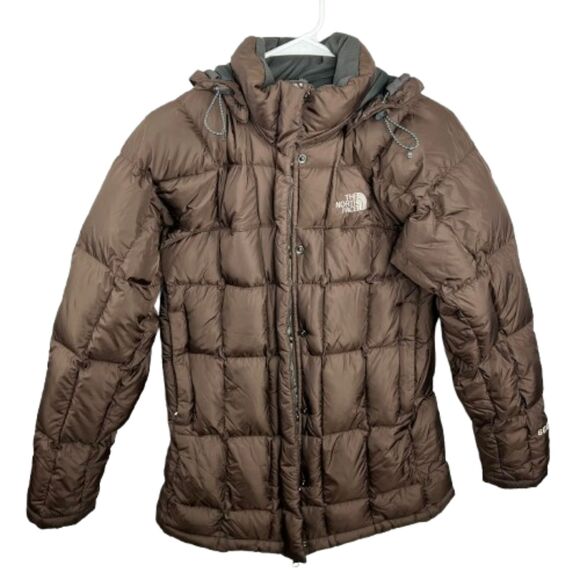 The North Face Women's Hooded Metropolis 600 Brown Parka Jacket Size S - Picture 1 of 7